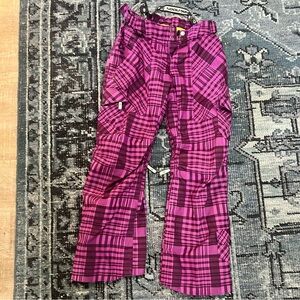Blue Blood Plaid Ski Pants Size Large